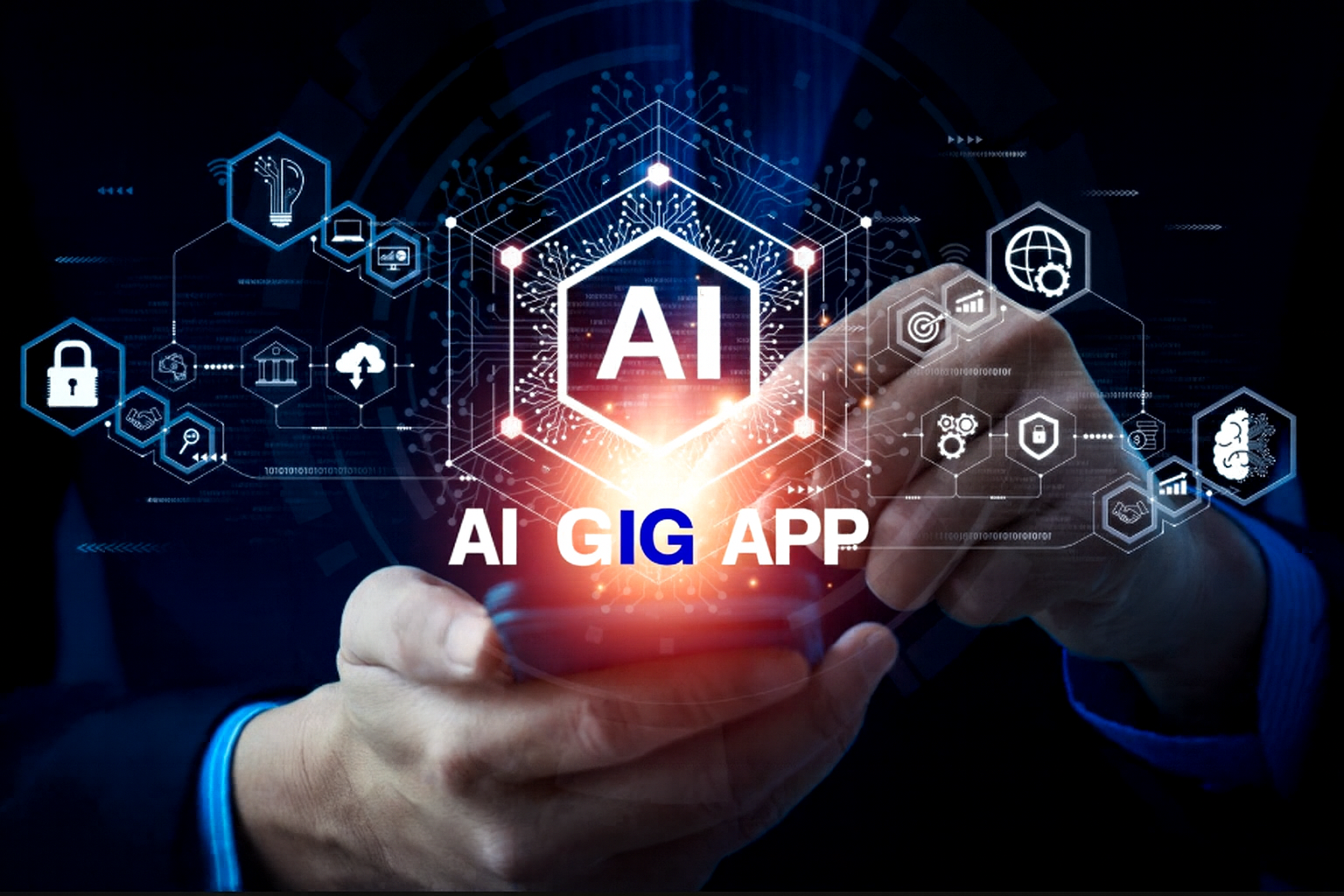 AI gig app concept