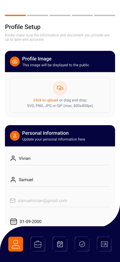 Onboarding preview